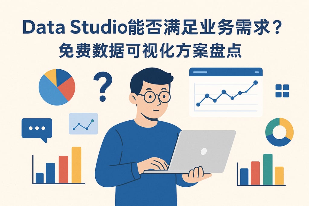 Data Studio能否满足业务需求？免费数据可视化方案盘点